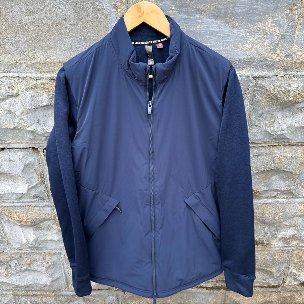 Adidas Ultimate365 Tour Frost Guard Padded Golf Jacket Navy Size Large Full Zip